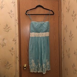 Simple teal dress